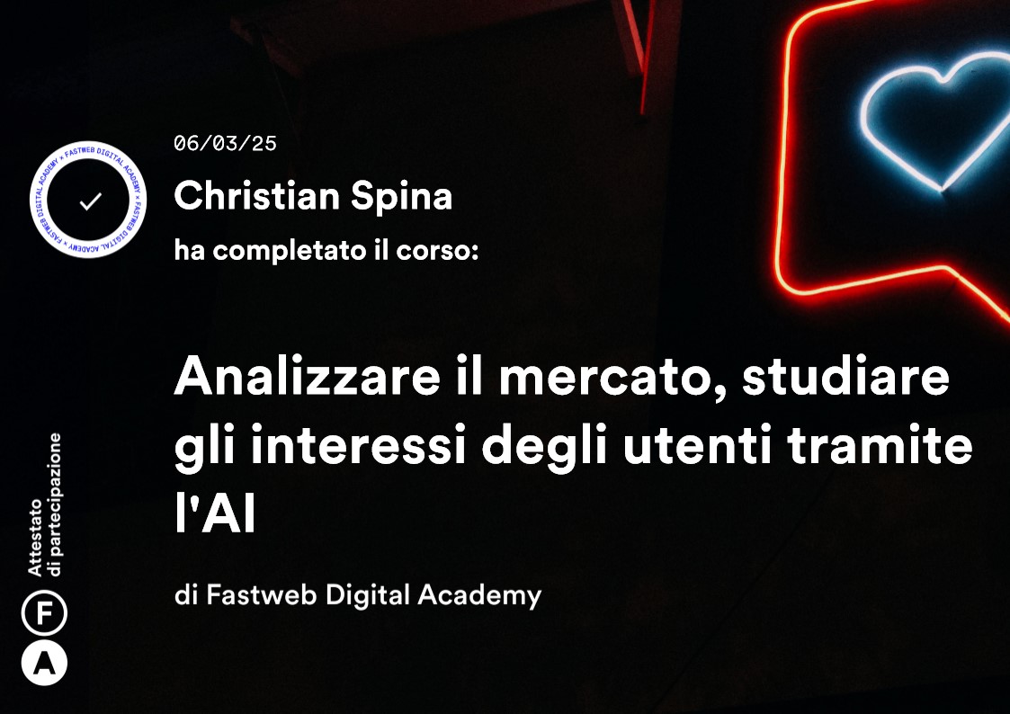 Analizzare il mercato, studiare gli interessi degli utenti tramite l'AI